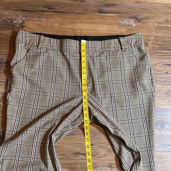 Ava & Viv Brown Checker Board Plaid Stretchy Pants Sz 22W - Picture 11 of 11